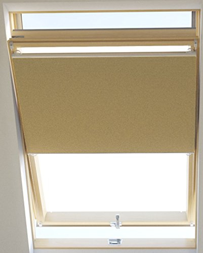 Vidella Dachfenster Thermoplissee thermolux universal passend 67 cm, beige, HCB-4 67