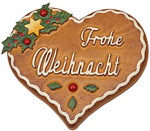 Hubrig Volkskunst Magnetpin Lebkuchenherz - 7 cm
