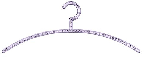 WENKO Garderobenbügel Bubble Lila - Kleiderbügel, Farb-Bubble-Optik, Polystyrol, 46 x 17.5 x 1.2 cm, Lila
