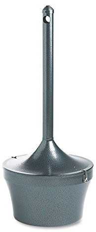 Rubbermaid Commercial Products FGR1639EHGR Smokers Station Aladdin, Hammertone Charcoal