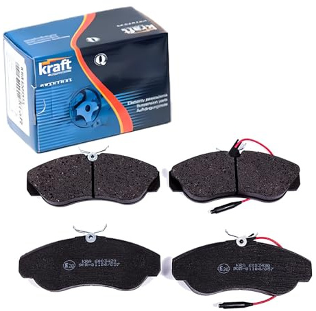 KRAFT AUTOMOTIVE Bremsbelagsatz, Scheibenbremse 6003420 Vorderachse | Kompatibel mit: CITROËN JUMPER I Bus, JUMPER I Kasten, JUMPER I Pritsche/Fahrgestell, FIAT DUCATO Bus, DUCATO Kasten