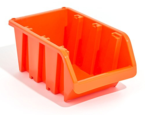 Stapelbox In-Box Sichtlagerkasten Sichtlagerbox Sortierkiste orange Gr.4 Lagerbox