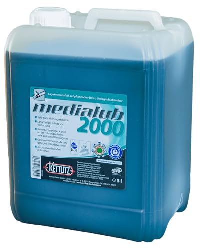 5 Liter Bio Kettenöl KETTLITZ-Medialub 2000 Blauer Engel Sägekettenhaftöl biologisch abbaubar