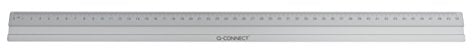Q-Connect KF03680 Lineal Alu - 50 cm, silber