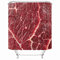 Emvency Stoff Duschvorhang Vorhang mit Haken Rot Rindfleisch von Fleisch Raw Food Mahlzeit Steak 152,4 x 182,9 cm Wasserdicht Deko Badezimmer