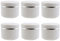 6 pots vides de recharge en plastique blanc pour maquillage, cosmétiques, avec couvercle à visser et revêtement en polypropylène 250G/8oz blanc
