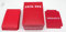 docsmagic.de Deck Box + 60 Double Mat Red Sleeves Small Size - Mini Porta Mazzo & Bustine Rosso - YGO