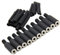 Ancable Replacement 10-Pack Stereo Female Jack 3 Pole TRS 1/8 3.5mm Solder Type DIY Audio Cable Connector with Shrinkle Tube for Repair Headphone Earphone Headset