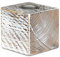 levandeo Teelichthalter Holz Massiv 10x10cm Shabby Chic Farbig Kerzenständer Kerzenhalter Rustikal Natur Tischdeko Vintage Landhaus