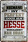 Niemand ist perfekt, doch als Hesse 20x30 cm Blechschild 2136