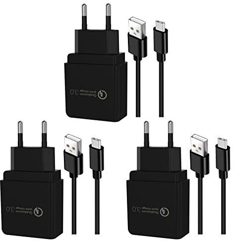3x Ladegerät für Xioaomi XL Ladekabel USB C Schnellladegerät für Xiaomi Mi11 Mi11 Ultra Mi10 10i 5G 10 Pro Mi 9 Mi 9T Pro 9 Lite Mi Note 10 Pro 10 Redmi Note 10 10 Pro Note 9S 9 Pro 8 Poco X3 X3 Pro