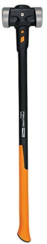 Fiskars PRO 750670-1001 IsoCore - Martillo de doble cara plana de 8 libras (36 pulgadas)