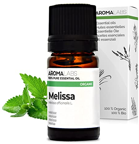 Aroma Labs - Melisse - Ätherisches Bio-Öl - Chemotypisiert und AB Zertifiziert - 5 mL