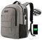 Sac à Dos pour Ordinateur Portable de Voyage Sac Anti-vol Résistant à L'eau Avec Port de Chargement USB et Serrure Sacs à Dos pour Ordinateur de 17,3 Pouces pour Femmes Loisirs de Randonnée ,X3-Gris