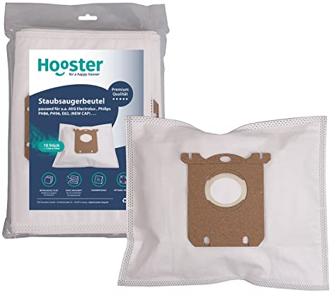 Hooster 10 Stück Staubsaugerbeutel passend für AEG VX4 Efficiency Animal | mit Zusatzfiltervlies