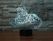 SUPERRUIDALONG 3D Tiger Lampe Fernbedienung 16 Farben Nachtlichter Illusion Acryl LED Tisch Nachttischlampe Kinderzimmer Schreibtisch Dekoration Geburtstag süßes Spielzeug für Kinder und Erwachsene
