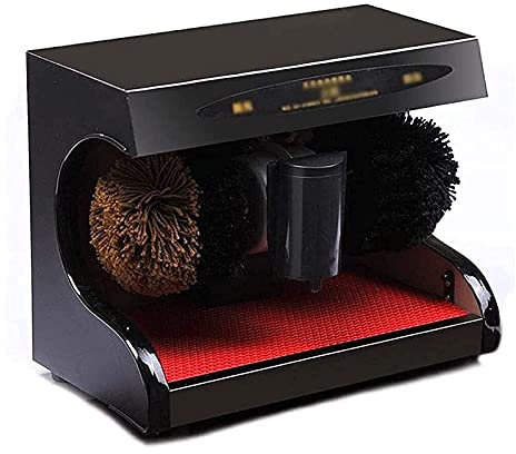 YANYUESHOP Spazzola per Scarpe elettrica per Uso Domestico, Spazzola per Scarpe elettrica per Uso Domestico motorizzata, Lucidascarpe, Macchina a induzione Completamente autopulente