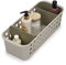 Joseph Joseph EasyStore - Aufbewahrungskorb für Badutensilien mit beweglichem Topf und Trennwand, Schlank- Beige