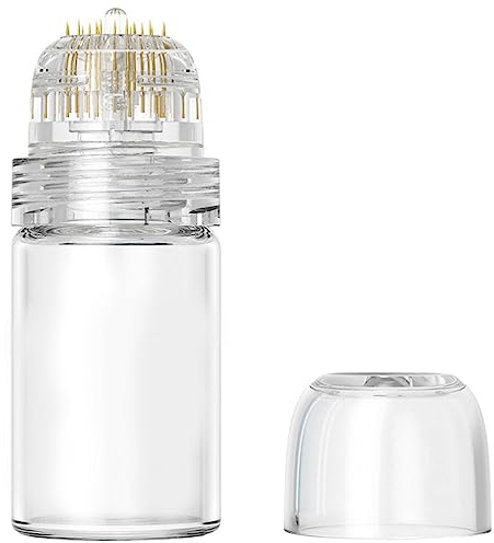 FOMIYES 20-Nadel-Mikronadel-Flasche - Essenz-Applikators für Hautverjüngung, Microneedling zu Hause