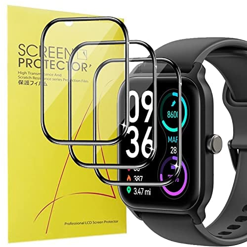 Blueshaweu Schutzfolie Kompatibel für Gydom Smartwatch 1.8 IDW13, HD klar Flexible TPU Displayschutzfolie [3 Stück] für Gydom IDW13/ IOWODO W13/Woneligo W13 Smartwatch (HD)