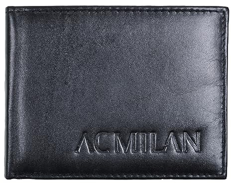 Ac Milan 143189 Milan, Accessori da Viaggio-Portafogli Unisex-Adulto, Nero, Unica