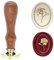 Wachs Siegel Stempel 3D-Prägung mit Messingkopf Holzgriff Vintage-Stil Siegelstempel Für Umschläge Hochzeitseinladungen Geschenkverpackungen DIY (Grand Rose Setzen)
