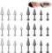 ZS 20G Spike Nasenringe Ohrstecker, 18G Edelstahl Spike Ohrstecker, 16G Septum Lippenringe Knorpel Tragus Helix Piercing Für Damen Herren (24 Stück 16g Lippenringstecker)