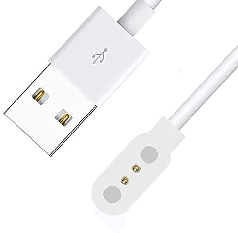 Blueshaweu Magnétique Chargeur Compatible avec TOOBUR IDW16 Smartwatch,Magnétique Chargeur Montre Connectée USB 3,3ft Compatible avec TOOBUR IDW16 1,95 Pouces Smartwatch (1 Pack-Blanc)