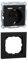 Bundle: Merten MEG2367-0403, System M, Schuko Steckdose+USB, TypA+C, Aus Recyceltem Ocean Plastic, Schwarz Matt + Merten MEG4010-3603, M-Pure, 1 Fach Rahmen, aus recyceltem Ocean Plastic, Schwarz Matt