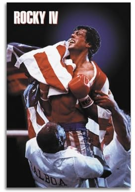 Terp Rocky IV Poster, Wandkunst, Poster, Geschenk für Freunde, Schlafzimmer, Wohnzimmer, Dekoration, modern, ästhetisch, ungerahmt, 30 x 45 cm