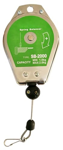 Hochfester Federausgleicher, Einziehbarer Federausgleicher, Mit 150 Cm Langem Kabel und Haken, Werkzeughalter-Hängeausrüstung für Fabrikwerkstatt, Ausgezeichnetes Regal (Size : 1kg-2kg)