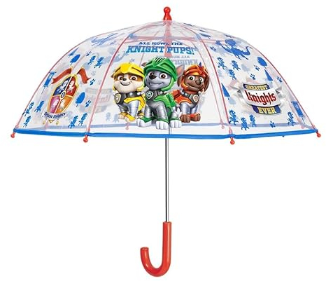 PERLETTI Paw Patrol Automatischer Regenschirm, transparent, 42 cm, Sport, mehrfarbig (mehrfarbig), Einheitsgröße