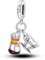NARMO 925 Sterling Silber Charm für Frauen Armband Kaffeetasse Charm für Pandora Armband