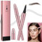 Neuer Microblading Augenbrauenstift,Augenbrauenstift mit 4 Gabelspitze Applikator,3D Micro Eyebrow Pencil,Langanhaltenden Magischer Eyebrow Pen,Erzeugt Mühelos Natürlich Aussehende Brauen(Dunkelbraun)