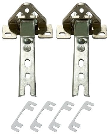 2x Kühlschrank Scharnier Ersatzteile, Türscharniere Passend für Bosch/Siemens 00268698, für Constructa, für Balay, für Whirlpool 481241718776, für Bauknecht, für Küppersbusch 420189, für Miele 2285121