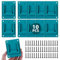 10 Pièces Porte Outils Mural pour Makita 18 V, Support Outils Mural avec 40 Vis, Support de Machine pour Outils de perçage, Porte-Outils de Batterie, Supports de Perceuse, Support de Batterie
