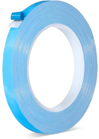 Xthrotsenk Thermisches Klebeband LED Leitend 25 m x 10 mm Doppelseitiges Wärmeleitendes Klebeband Selbstklebend Wärmeleitband Tape für Kühlkörper Chipsatz