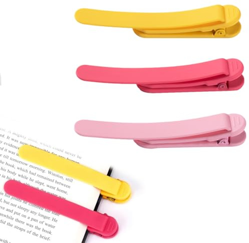 LQIOACU Automatisches Lesezeichen, Lesezeichen Personalisiert, Automatic Bookmark, Silikon Lesezeichen Kinder, Süßes Intelligentes Lesezeichen für Frauen Männer Leseliebhaber, 3 Stück