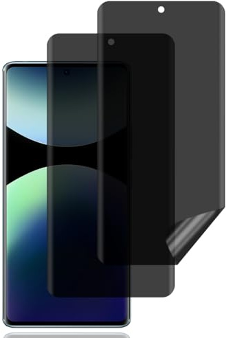 Protector Pantalla Privacidad para Xiaomi Redmi Note 14 Pro 5G/4G, 2 Piezas | Antiespia Película TPU Flexible, Anti-Rasguños, Sin Burbujas, Anti-Espía Protector Pantalla para Xiaomi Redmi Note 14 Pro