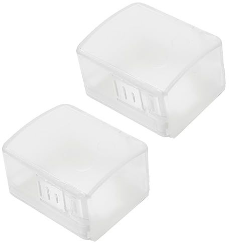 Beaupretty Kindersichere Türschlossabdeckung aus Abs mit Einfachem Entriegelungssystem für Erwachsene 2 Stück Schlankes Modernes Design für Toilette und Abstellraum