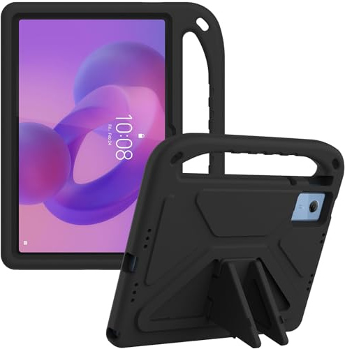 YRH Funda para Lenovo Idea Tab 11 Pulgadas 2025, Funda Infantil (Negro) | Resistente a golpes, con asa y función de soporte, ligera, apta para niños e ideal para llevar a cualquier parte