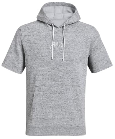 Under Armour Mens Rival Terry Short Sleeve Graphic Hoodie