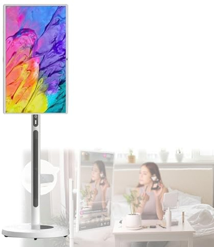 Smart Display portatile con grande schermo e supporto regolabile, ideale per l'intrattenimento domestico con connettività USB/HDMI/Type-C e ampio spazio di archiviazione