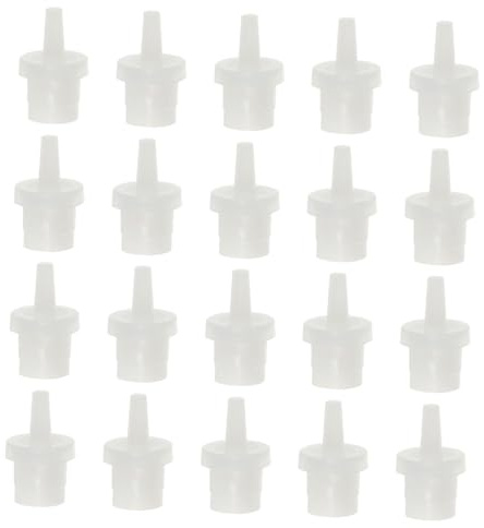 Mobestech 50pcs Eyelash Glue Bottle Stoppers with Open Nozzle Caps Lash Grafting Glue Plugs to Prevent Curing Portable Seal Bond for Individual Lashes Safe and Fine Craft Design
