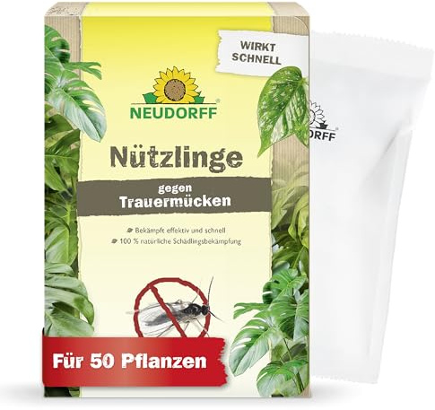 Neudorff Nützlinge gegen Trauermücken - 5 Mio. SF Nematoden zur natürlichen und schnellen Bekämpfung - Reicht für 50 Pflanzen