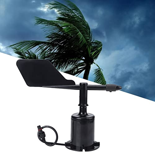 Haofy 360-Grad-Windsender, PC-Material, Genaues Anemometer für Wetterstations- und Gewächshausanwendungen (0-10V (360°) Steckerleitungspaar 0,7 Meter)