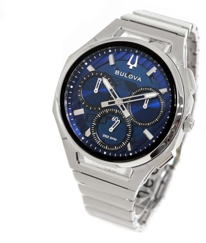 Bulova Curv NR20-Y1D 96A339 Herrenuhr aus Edelstahl