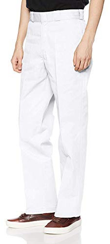 Dickies Men's Original 874 Work Utility Pants, White (White Wh), 36W / 34L