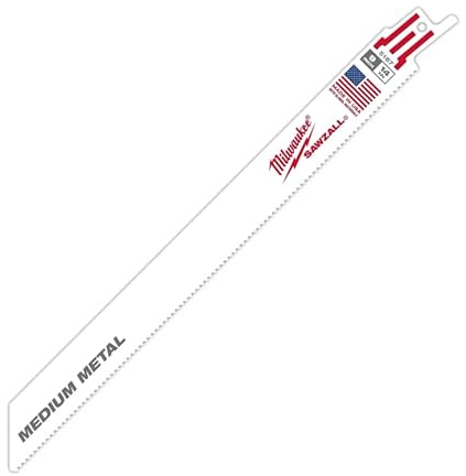 Milwaukee 48-01-7187 Super Sawzall Sägeblatt, 14 Zähne pro Zoll, 22,9 cm Länge, 100 Stück