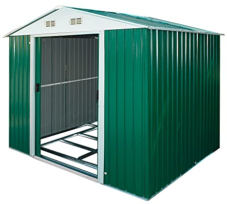 DEMA Metall Garten Gerätehaus Leeds Grün
